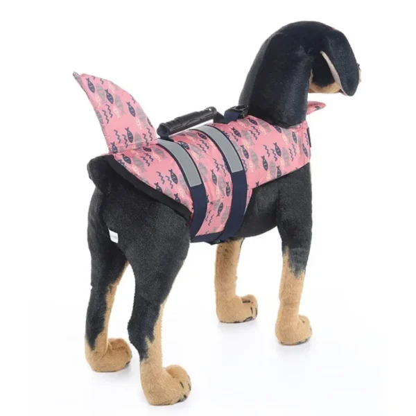 Pet Dog Life Jacket Vest Clothes Life Vest Collar Harness Pet Swimming Summer Swimwear Scales Shark Floating clothes swimsuit - Image 2