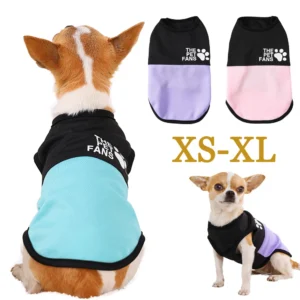 5 Size XS-XL Pet Dog Clothes for Small Medium Dogs Cats Summer Soft Cozy Puppy Breathable Vest Chihuahua French Pug Clothing