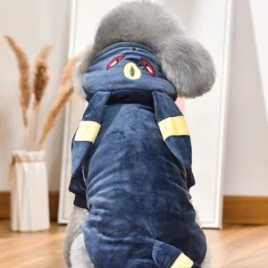 Black Fleece Hoodie Apparel For Small Medium Dog 5XL Pet Winter Warm Cute Clothes Akita dog Schnauzer Party Cosplay Cat Outfit
