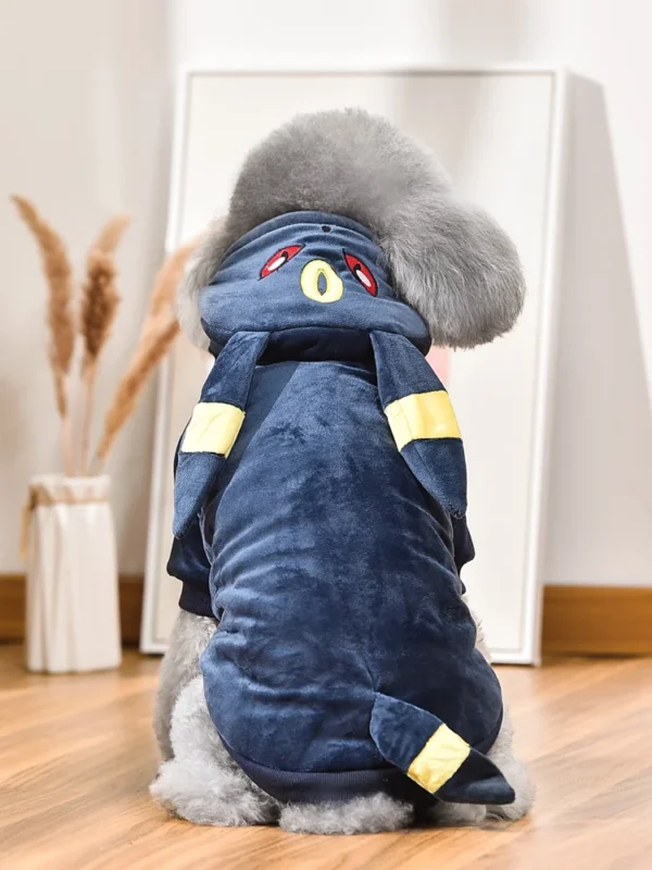 Black Fleece Hoodie Apparel For Small Medium Dog 5XL Pet Winter Warm Cute Clothes Akita dog Schnauzer Party Cosplay Cat Outfit