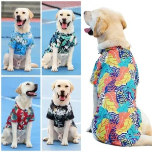 XL-5XL Hawaii Style Cute Summer T-shirts Comfortable Pet Shirt for Medium Large Dog Puppy Pet Clothes Breathable Pet T-shirt