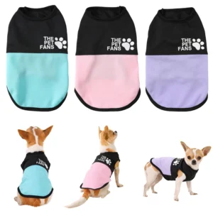 Summer Dog Vest Breathable Pet Clothes For Small Medium Dogs Cat T-shirt Cute Comfortable Puppy Pullover Chihuahua Pug Costume